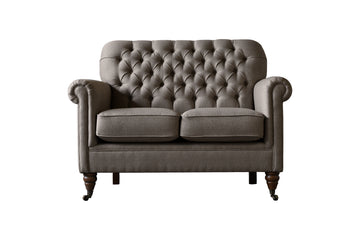 George | 2 Seater Sofa | Heather Herringbone Mole