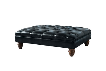 Monk | Large Bench Footstool | Antique Blue