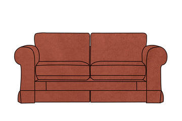 Albany | 2 Seater Extra Loose Cover | Kingston Dark Terracotta