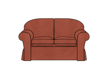 Madrid | 2 Seater Extra Loose Cover | Kingston Dark Terracotta