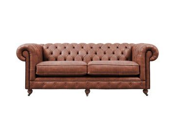 Grand Chesterfield | 3 Seater Sofa | Vintage Chestnut