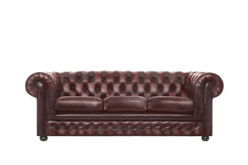 Chesterfield | 3 Seater Sofa | Antique Red