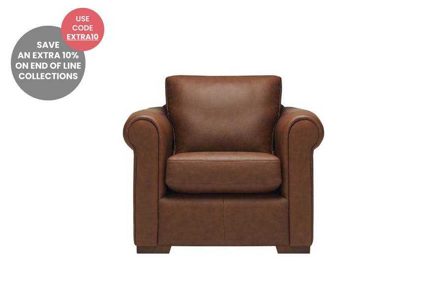 Scala | Leather Armchair | Softgrain Tan