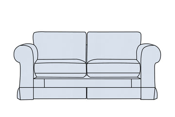 Albany | 2 Seater Extra Loose Cover | Miami Sky Blue