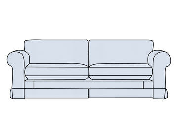 Albany | 4 Seater Extra Loose Cover | Miami Sky Blue