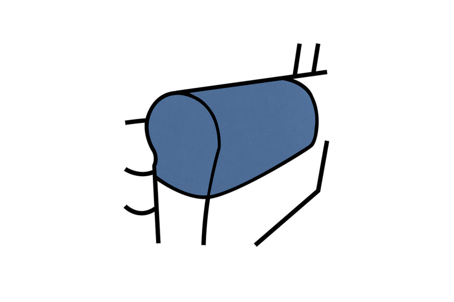 Madrid | Armcaps (pair) | Capri Blue