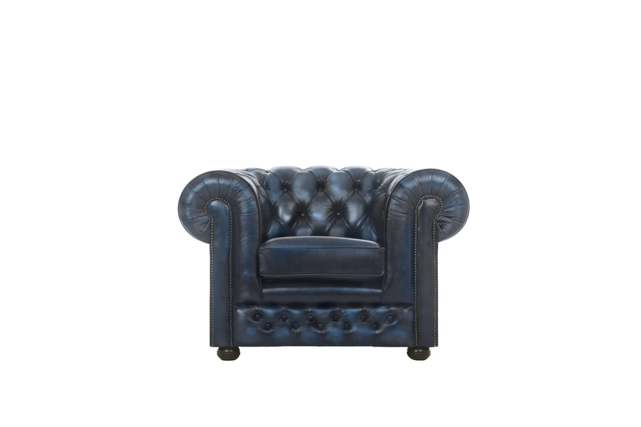 Chesterfield | Club Chair | Antique Blue