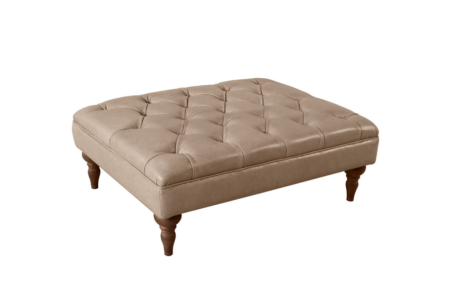 Earl | Large Button Bench Footstool | Milton Mushroom