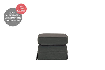 Albany | Footstool | Kingston Charcoal