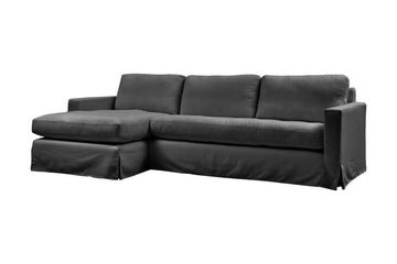 Kate | Chaise Sofa Option 2 | Capri Dark Grey