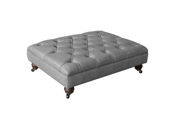 Lincoln | Large Button Bench Footstool | Milton Fog