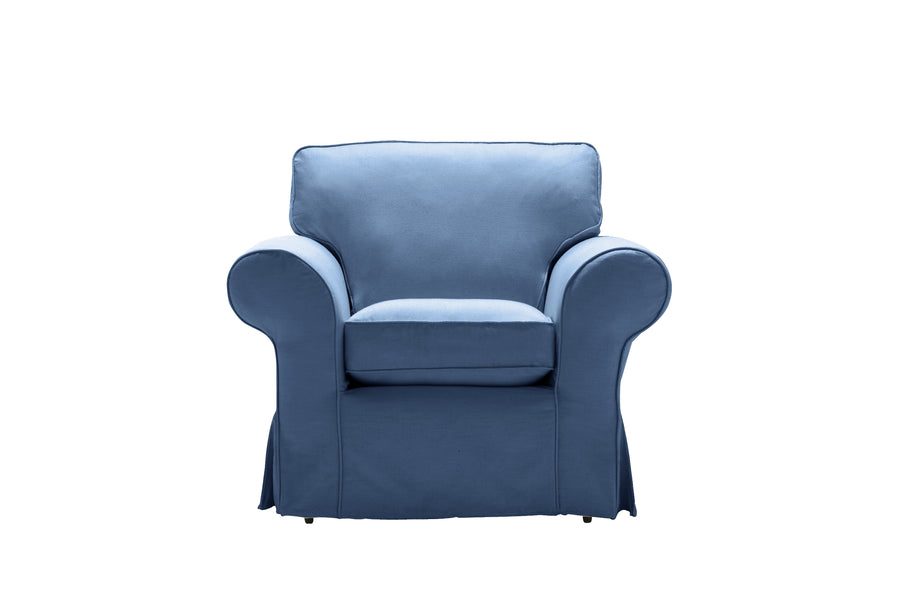 Newport | Armchair Extra Loose Cover | Capri Blue