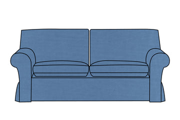 Newport | 3 Seater Extra Loose Cover | Capri Blue