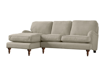 Florence | Chaise Sofa Option 2 | Heather Herringbone Flax