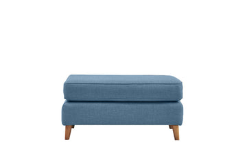 Poppy | Large Footstool | Linoso Denim