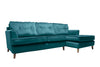 Poppy | Chaise Sofa Option 1 | Opulence Teal