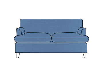 Positano | 2 Seater Extra Loose Cover | Capri Blue
