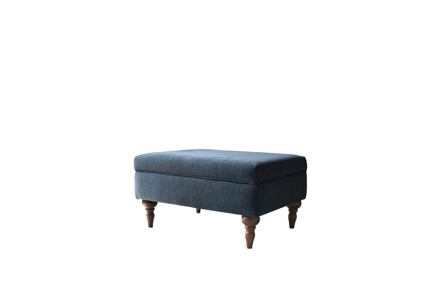 Florence | Storage Stool | Willow Denim