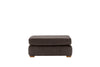 Scala | Leather Footstool | Saddle Chocolate