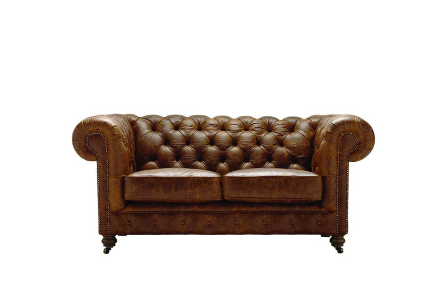 Grand Chesterfield | 2 Seater Sofa | Vintage Chestnut
