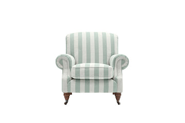 Blenheim | Armchair | Brecon Stripe Duck Egg