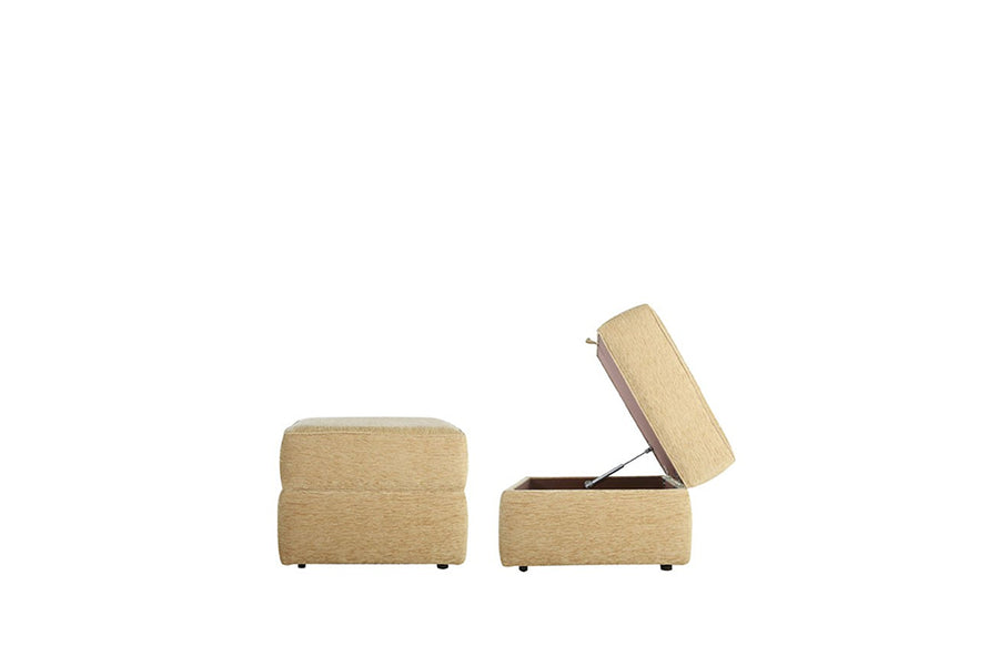 Blenheim | Storage Stool | Brecon Plain Biscuit