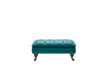 Hampton | Footstool | Opulence Teal