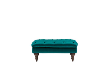 Mia | Bench Footstool | Opulence Teal