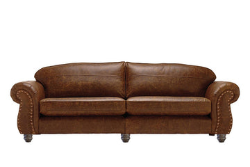 Burlington | Grand Leather Sofa | Vintage Chestnut